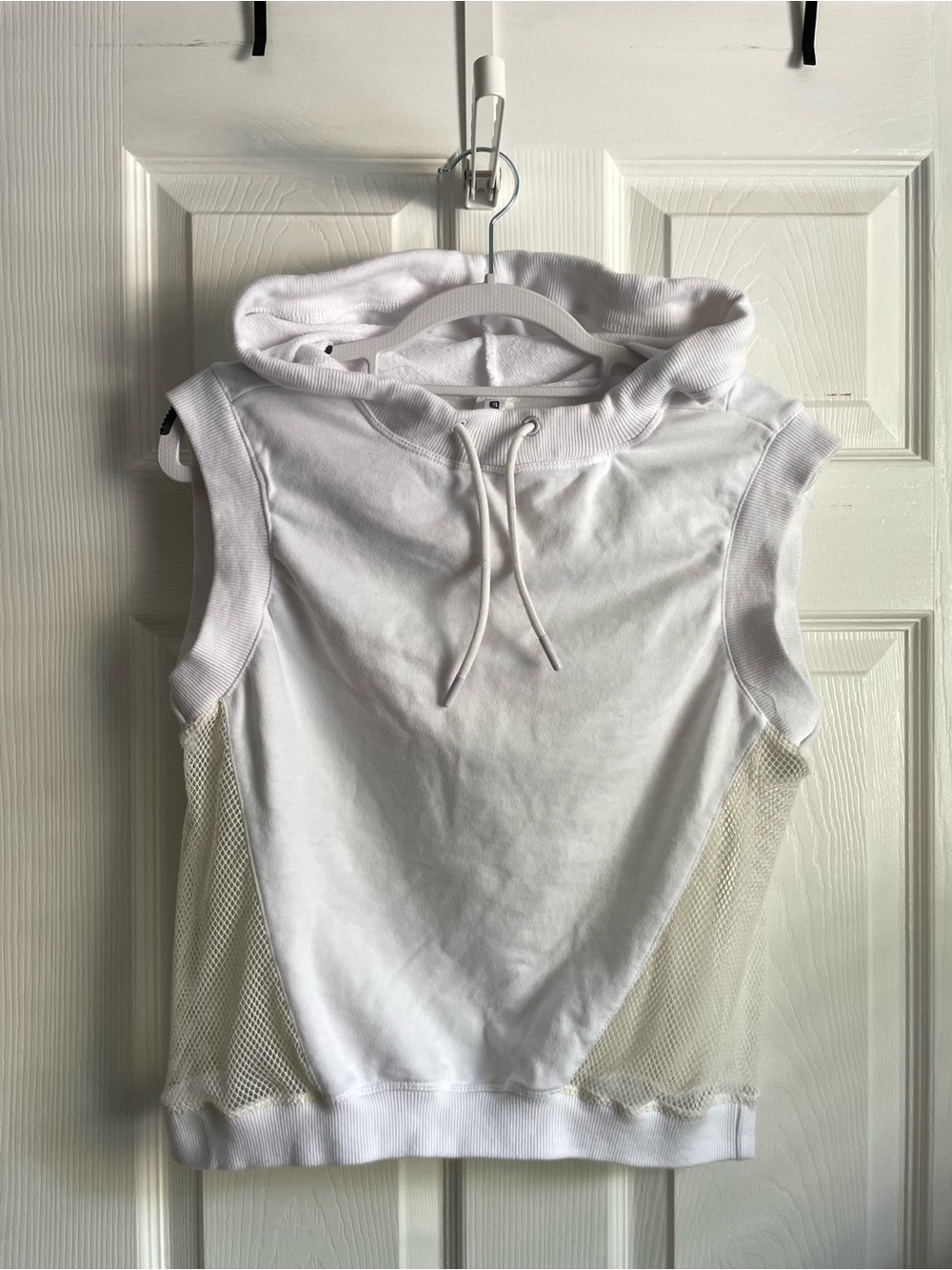 Fabletics Mesh-Panel Hoodie Tank, Size M